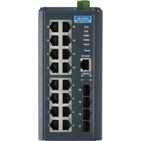 EKI-7720G-4FPI Gigabit PoE Switch mit 16x GE und 4x SFP von Advantech Front