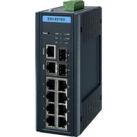 EKI-8510G-2FI Managed TNS Switch mit 8x Gbe und 2x SFP Anschlüssen von Advantech