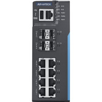 EKI-8712G-4XFI Layer 3 Managed Industrie Switch von Advantech von vorne EKI-8712G-4XFI Advantech Layer 3 Managed Industrie Switch von vorne