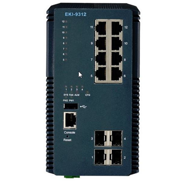 EKI-9312-C0ID42E Advantech Gigabit Managed Ethernet Switch