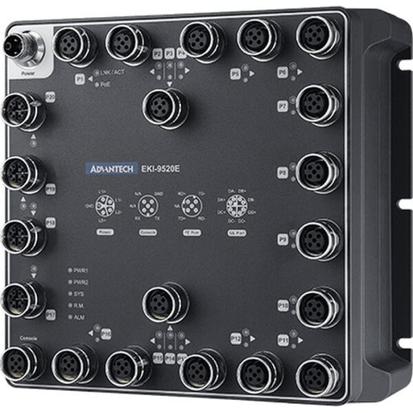 EKI-9520E-4GMPW Advantech L2 Managed EN 50155 Ethernet Switch