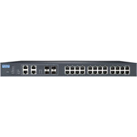 EKI-9628G-4CI Managed 28-Port Ethernet Switch von Advantech von vorne EKI-9628G-4CI Advantech Managed 28-Port Ethernet Switch von vorne