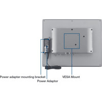 FPM-200 Serie Industrie Monitore für IIoT und Industrie 4.0 Anwendungen von Advantech von hinten