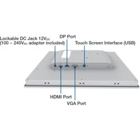 FPM-212 12 Zoll industrieller Monitor mit einem HDMI, DisplayPort und VGA Anschluss von Advantech Ports