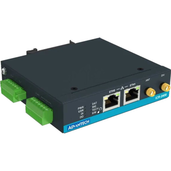 ICR-2412 4G LPWAN Router für LTE Cat-M, NB-IoT und 450 MHz Kommunikation von Advantech