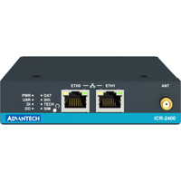Front des ICR-2413 industriellen LTE Cat-M/Cat-NB Mobilfunkrouter von Advantech