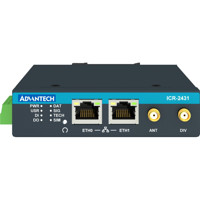 ICR-2431 Entry-Level LTE Mobilfunkrouter mit 2x SIM Slots, 2x Ethernet, 1x RS232 und 1x RS485 von Advantech Front