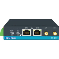 Front Ansicht des ICR-2452 industriellen RedCap 5G Router von Advantech