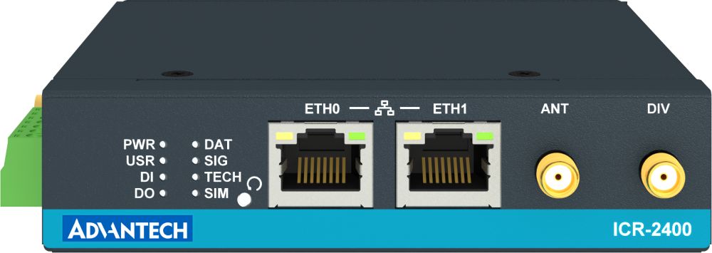 ICR-2452 industrieller RedCap 5G Router von Advantech Front