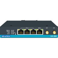 ICR-2531 4G LTE Mobilfunkrouter mit 4x Fast Ethernet Ports und 2x SIM Slots von Advantech Front