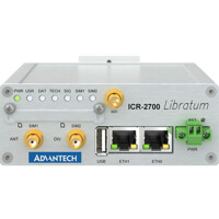 ICR-2734WA01-S1 Advantech 4G Router mit IEC 62443-4-2 SL1 konformen Sicherheitsfeatures von vorne