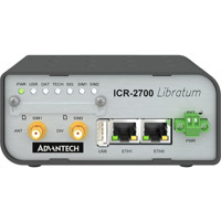 ICR-2734P Libratum 4G LTE Industrie Router mit einem robusten Plastikgehäuse von Advantech Front