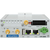 ICR-2834WA01-S1 Advantech IEC 62443-4-2 SL1 konformer Mobilfunkrouter mit Wi-Fi von vorne