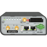 ICR-2834P 4G LTE VPN Mobilfunkrouter mit 2x RJ45 und 2x RS-232/485 Anschlüssen von Advantech Anschlüsse