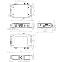 ICR-3241 4G LTE Mobilfunk Gateway/Router von Advantech Zeichnung