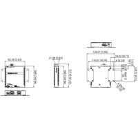 IMC-150LPI industrieller Ethernet Extender mit Power over Ethernet von Advantech Zeichnung