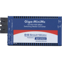 IMC-370 Mini Gigabit Ethernet Medienkonverter mit Single-/Multi-Mode oder Single-Strand von Advantech von oben