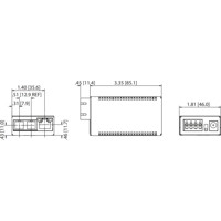 IMC-370I Serie Gigabit Ethernet zu Glasfaser Medienkonverter von Advantech Zeichnung