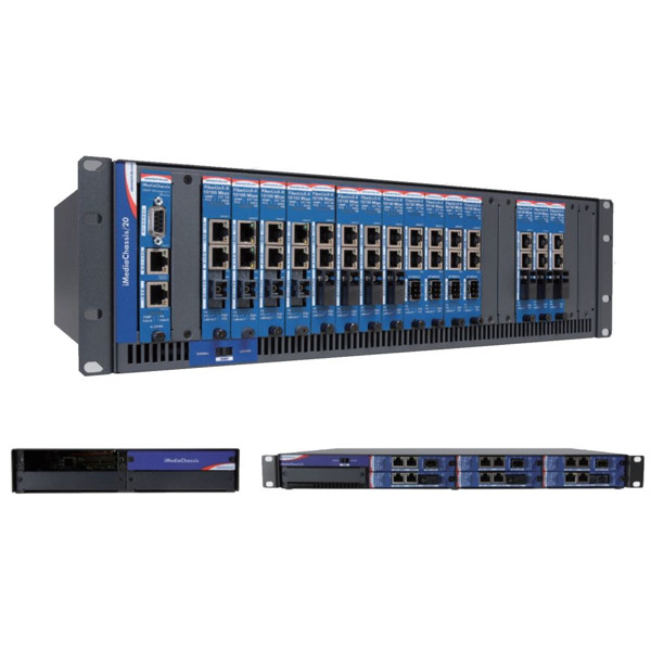 IMC-700 Chassis modulare Medienkonverter Gehäuse mit 1, 2, 3, 6 oder 20 Slots von Advantech