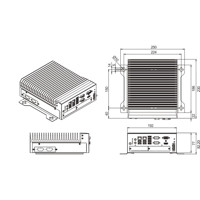MIC-770 V3 kompakter IPC mit einem modularen Design von Advantech Zeichnung