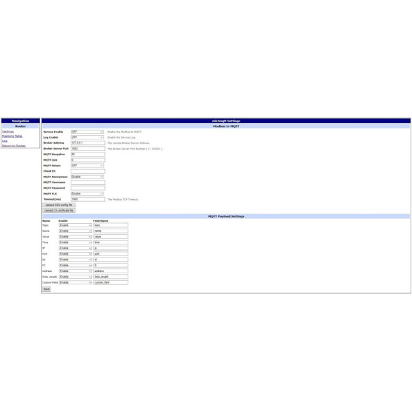 Modbus zu MQTT User Modul für die V2 und V3 Router von Advantech-Conel