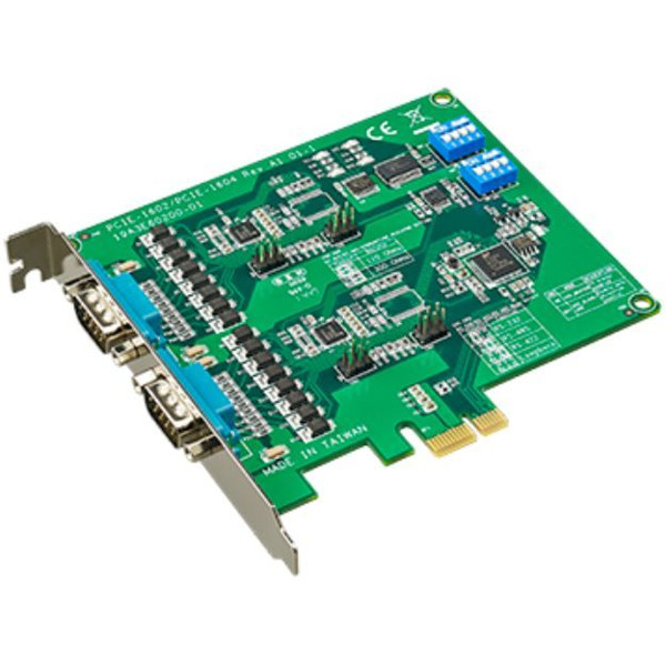 PCIE-1602 PCI Express Adapterkarte mit 2x RS232/422/485 Ports von Advantech 