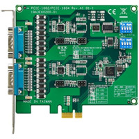 PCIE-1602 PCI Express Adapterkarte mit 2x RS232/422/485 Ports von Advantech von oben