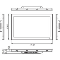 PPC-324W-4PN 23.8 Zoll Panel PC von Advantech Zeichnung Zeichnung des PPC-324W-4PN 23.8 Zoll Panel PC von Advantech