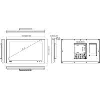 SPC-221 21.5 Zoll Full HD Panel Computer mit IP66 Rundumschutz von Advantech Zeichnung