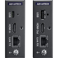 Anschl&uuml;sse des Advantech SPC-ILINK HDMI und USB &uuml;ber HDBaseT Extender f&uuml;r die SPC-800 Monitore