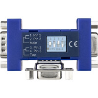 ULI-252D RS-232 DB9 Data Tap von Advantech Back Rückseite des ULI-252D RS-232 DB9 Data Tap von Advantech