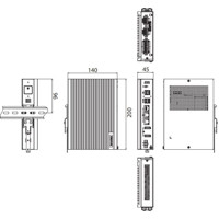 UNO-148 Automation Computer mit einem Intel Core i Prozessor der 11. Generation von Advantech Zeichnung