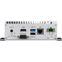 UNO-2272G kompakter Automation PC mit 1x RJ45, 1x COM, 1x HDMI und 3x USB Ports von Advantech von vorne
