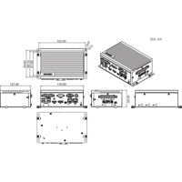 UNO-238 V2 industrieller IoT Edge PC von Advantech Zeichnung