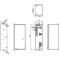 UNO-IPS1560-AE intelligentes USV Modul mit 24 VDC Ausgangsspannung von Advantech Zeichnung