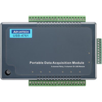 USB-4761 USB Modul mit 8x Relais Ausgängen und 8x isolierten digitalen Eingängen von Advantech von oben