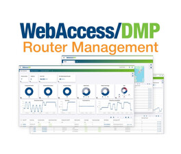 Dashboards der WebAccess DMP V3 Router Netzwerk Management Software