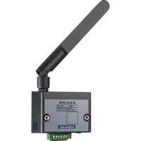 WISE-2200-M LoRaWAN I/O Modul mit einem RS-485 Anschluss und Modbus/RTU von Advantech mit Antenne seitlich