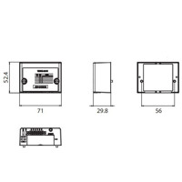 WISE-2210 kompakte IoT LPWAN Sensor Node mit 3x analoge Eingängen für Stormwandler von Advantech Zeichnung