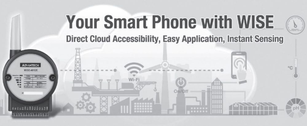 WISE-4012E wireless IoT I/O Modul mit 4x Eingängen und 2x Ausgängen von Advantech Verbindung