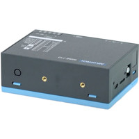 WISE-710 industrielle IoT Gateway mit 4x DI/DOs, 3x seriellen COM und 2x GbE Anschlüssen von Advantech von hinten