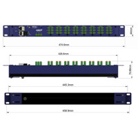 Zeichnung der powerProbeX+ Branch Circuit Monitoring Lösung von AKCP