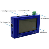 sensorProbe2+ LCD LCD Sensor Monitoring Lösung mit einem LCD Display von AKCP Ports