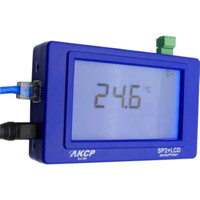 sensorProbe2+ LCD LCD Sensor Monitoring Lösung mit einem LCD Display von AKCP Stromversorgung