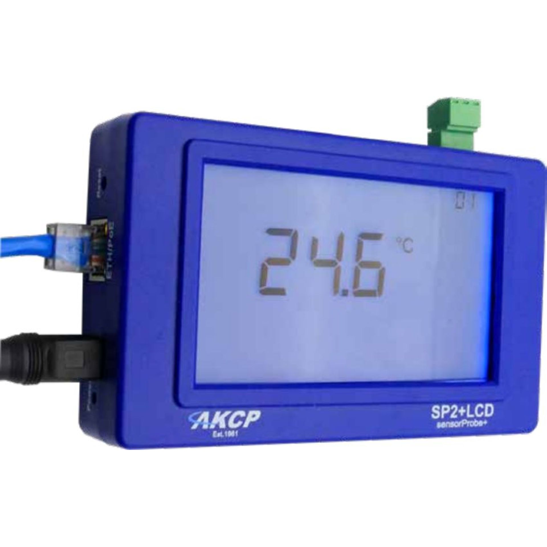 sensorProbe2+ LCD AKCP Sensor Monitoring Lösung - BellEquip
