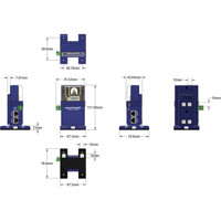 Zeichnung der sensorProbeWT Wireless Tunnel Monitoring Lösung von AKCP