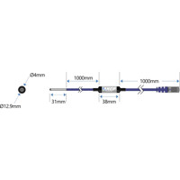 UCTS (Ultra Cold Temperature Sensor) PT100 Temperatursensor von AKCP Zeichnung