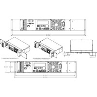 FXM 350 robuste 350 W/VA Outdoor USV Anlage von Alpha Montagehalterung