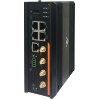 IOG851-WT041 4G LTE IIoT Gateway mit PoE und Wi-Fi von Amit stehend