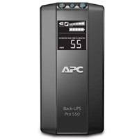 Vorderseite mit LCD Display der BR550GI 550VA Back-UPS Pro USV Anlage von APC.